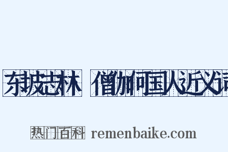 东坡志林·僧伽何国人近义词是什么意思的图片